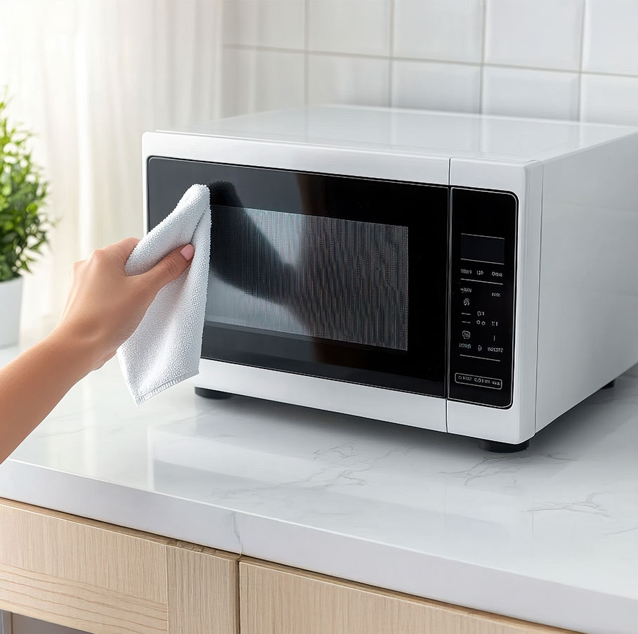 magnetron reinigen met azijn