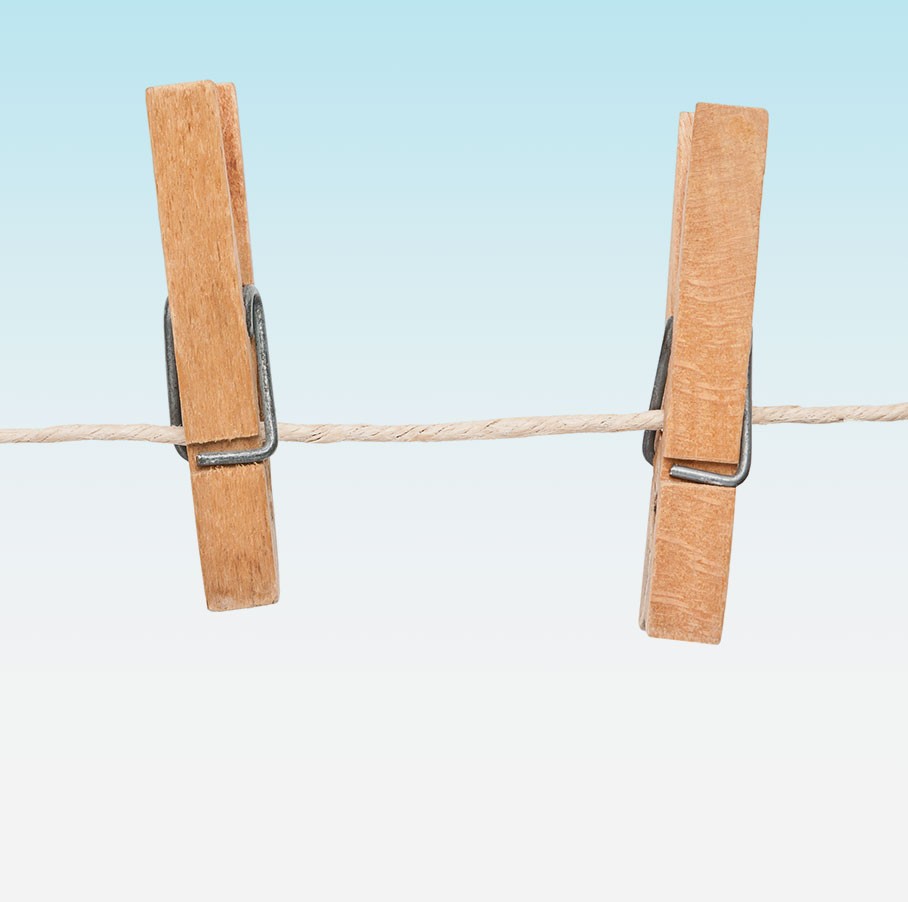 waslijn schoonmaken met azijn